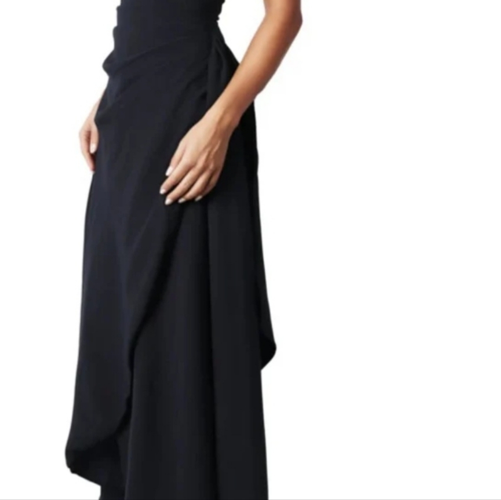 Rene Ruiz Womens Hand Draped Strapless Gown - Picture 2 of 7